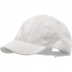 Baseball Caps Short Bill Baseball Cap Plain Hiphop Dad Hat Cooling Trucker Hat - White - CV18WX9Q300 $34.32
