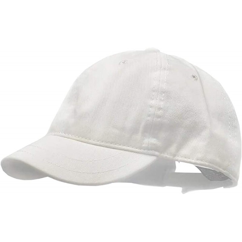 Baseball Caps Short Bill Baseball Cap Plain Hiphop Dad Hat Cooling Trucker Hat - White - CV18WX9Q300 $19.83