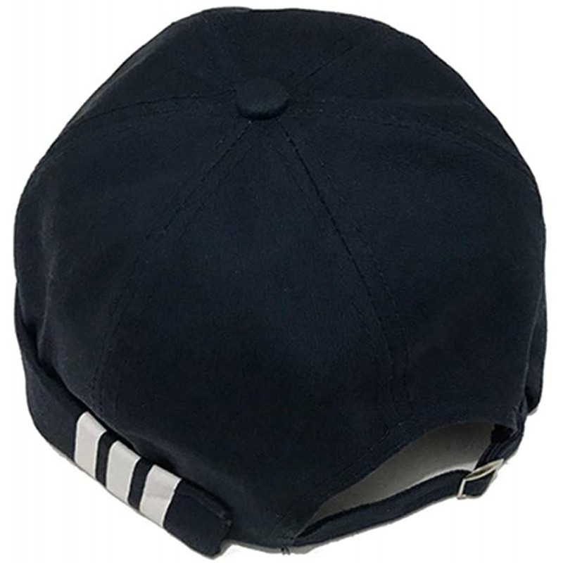 Skullies & Beanies Brimless Watch Cap Rolled Cuff Harbour Hat Retro Strapback Docker Leon Cap - Blue - CM18IZYK205 $17.49