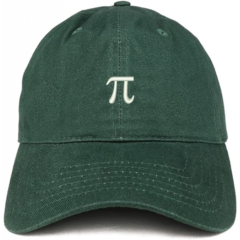 Baseball Caps Pie Math Symbol Small Embroidered Cotton Dad Hat - Hunter - C118GC740QI $32.46