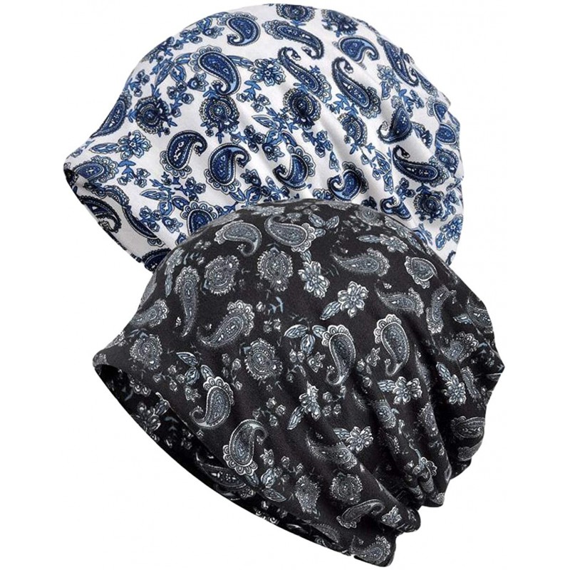 Skullies & Beanies Women's Baggy Slouchy Beanie Chemo Hat Cap Scarf - 2 Pack-l - CG18L79AAEX $18.88