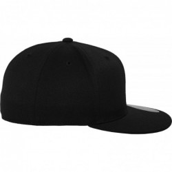 Baseball Caps Men's Premium 210 Fitted Cap - Black - CO11IMXRMUF $27.83
