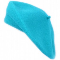 Berets Nollia Women's Solid Color Beret Hat - Turquoise - C512J2VA89B $14.15
