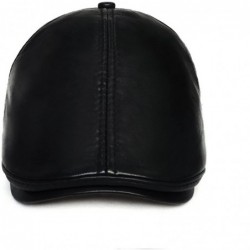 Newsboy Caps Vintage Flat Hat Ivy Irish Hats Gatsby Newsboy Cap Cabbie Hat Stretch - Black - CY128YGTLGH $39.34