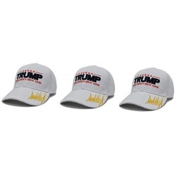 Baseball Caps Make America Great Again Hat [3 Pack]- Donald Trump USA MAGA Cap Adjustable Baseball Hat - V4 - White - CS18QTQ...