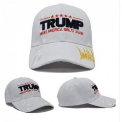 Baseball Caps Make America Great Again Hat [3 Pack]- Donald Trump USA MAGA Cap Adjustable Baseball Hat - V4 - White - CS18QTQ...