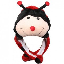 Skullies & Beanies Plush Soft Animal Beanie Hat Halloween Cute Soft Warm Toddler to Teen - Lady Bug - CR12M5NBMNZ $25.53