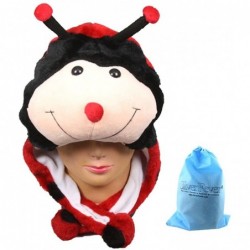 Skullies & Beanies Plush Soft Animal Beanie Hat Halloween Cute Soft Warm Toddler to Teen - Lady Bug - CR12M5NBMNZ $17.13