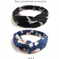 Headbands Boho Headbands for Women Girls Flower Printed Twisted Hair Band Beach Hair Accessory - 10 Pack Style a - CX18NENTX6...