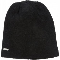 Skullies & Beanies The Asher Merino Wool Slouchy Beanie Hat - Black - CR12B0WYW9N $49.46