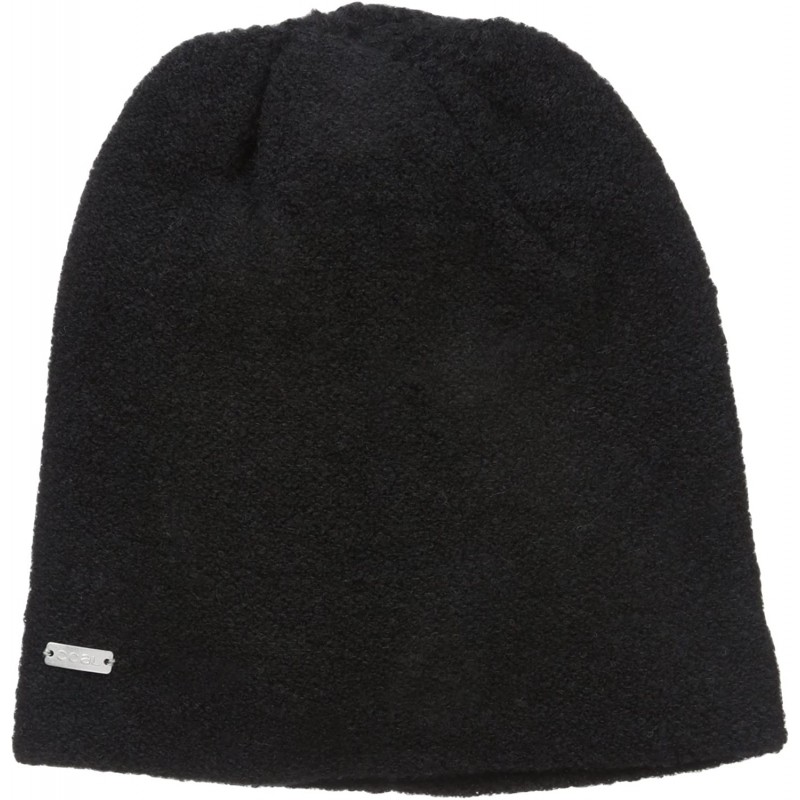 Skullies & Beanies The Asher Merino Wool Slouchy Beanie Hat - Black - CR12B0WYW9N $39.30