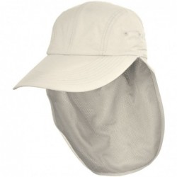 Sun Hats UPF 50+ Neck Flap Adjustable Baseball Cap - Stone - CM18G068OMM $43.82