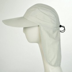 Sun Hats UPF 50+ Neck Flap Adjustable Baseball Cap - Stone - CM18G068OMM $30.02