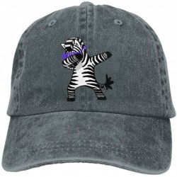 Baseball Caps Cowboy Hat Cap For Men Women Dabbing Zebra - Asphalt - CV18CDYDWQ3 $21.87