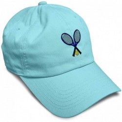 Baseball Caps Custom Soft Baseball Cap Tennis Sports B Embroidery Dad Hats for Men & Women - Mint - C718SEK2SEH $30.57
