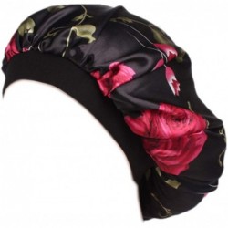 Headbands 6 Pack Women Girls Silk Satin Headbands Solid Color Elastic Hairband Twisted Turban - A-black - CN18XUQ9Q9L $15.88