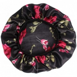 Headbands 6 Pack Women Girls Silk Satin Headbands Solid Color Elastic Hairband Twisted Turban - A-black - CN18XUQ9Q9L $11.53