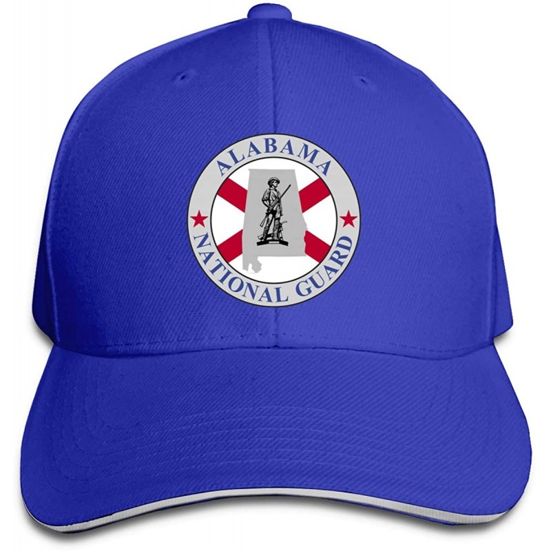 Baseball Caps Alabama National Guard Adjustable Hat Baseball Cap Sandwich Cap - Blue - C418TY65Q8L $23.54