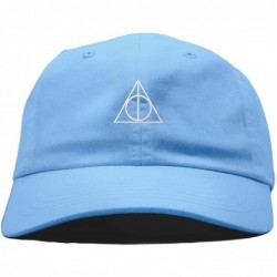 Baseball Caps Deathly Hallows Magic Logo Embroidered Soft Cotton Low Profile Cap - Vc300_babyblue - CP18ONEZQLK $30.60