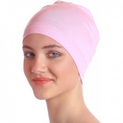 Baseball Caps Unisex Bamboo Sleep Caps for Cancer- Hair Loss - Chemo Caps - Daisy Pink - CB11K2L2DDL $20.55