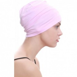 Baseball Caps Unisex Bamboo Sleep Caps for Cancer- Hair Loss - Chemo Caps - Daisy Pink - CB11K2L2DDL $13.96