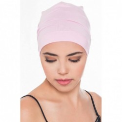 Baseball Caps Unisex Bamboo Sleep Caps for Cancer- Hair Loss - Chemo Caps - Daisy Pink - CB11K2L2DDL $13.96