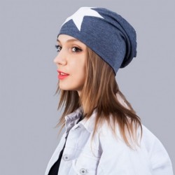 Skullies & Beanies Women's Winter Cotton Beanie Cap Thin Hip-hop Star Hat - Dark Grey - C91279FRVWF $15.41