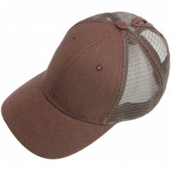 Baseball Caps Unisex Baseball Cap Breathable Quick Dry Mesh Sun Hat Vintage Adjustable Dad Hat - Coffee - CB18EIIMCMH $14.52