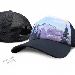 Baseball Caps Foam Trucker Hat Snapback Mesh Baseball Cap for Men or Women - Mountain Print - CO18UW6935E $29.64