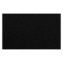 Skullies & Beanies Kippah Black Fine Knit (Serugah) Colored Border Design 17cm - Yellow Border - CQ188ZQRN2D $29.66