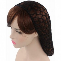 Skullies & Beanies Women Soft Rayon Snood Hat Hair Net Crocheted Hair Net Cap Mix Colors Dropshipping - Fw-12-beige - CG196Y7...