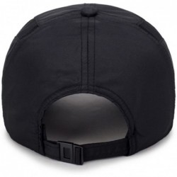 Baseball Caps Breathable Outdoor UV Protection Cap Lightweight Quick Drying Summer Sports Sun Caps - Black - CH18EIRAIY2 $14.29