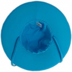 Sun Hats Women's Aqua Hat - UPF 50+- Ready for Adventure- Designed in Australia. - Turquoise - CX11QIF2WWR $72.87