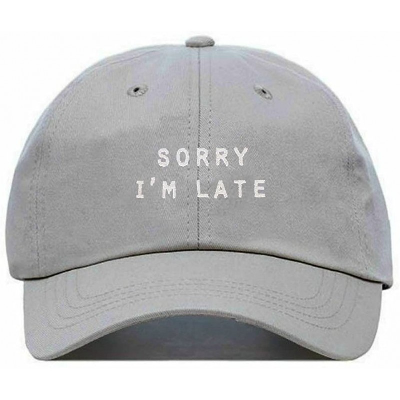 Baseball Caps Baseball Embroidered Unstructured Adjustable Multiple - Grey - C1187O7DHGN $22.35