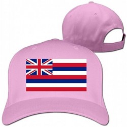 Baseball Caps Flag of Hawaii Adjustable Trucker Caps Unisex Sandwich Hats - CI18I7YE3ZM $39.67