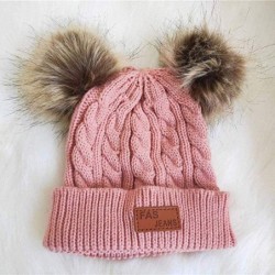 Skullies & Beanies Winter Toddler Crochet Toboggan Earflap - Hot Pink - CL192UU8AU9 $12.13