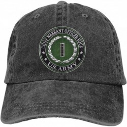 Baseball Caps Chief Warrant Officer Four (CW4) Rank Insignia Adjustable Baseball Caps Denim Hats Cowboy Sport Outdoor - Black...