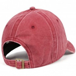 Cowboy Hats Unisex Men's Denim Baseball Hats Cute Adjustable Mesh Trucker Kroger-Logo-Black-and-White-Flat Caps - Red-40 - CF...