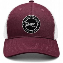 Baseball Caps Fashion Adjustable Ranger Boats Logo estBaseball Hats - Maroon - CM18QEIHEHD $36.16