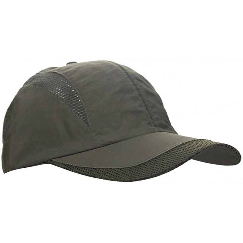 Baseball Caps Unisex Summer Quick-Dry Sports Travel Mesh Baseball Sun UV Runner Hat Cap Visor - Army Green - CG189TQEORU $14.82