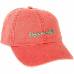 Baseball Caps Sorority Baseball Hat Cap Cursive Name Font KD - Coral - CR1895XTC00 $41.73
