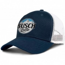 Baseball Caps Unisex Adjustable Busch-Light-Busch-Latte-Baseball Caps Dad Flat Hat - Dark_blue-23 - CE18U5ZSGRH $36.38