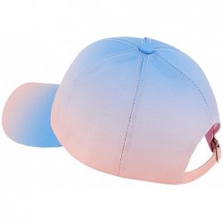 Baseball Caps Multicolored Baseball Cap Adjustable Ponytail Hat Breathable Pnybon Cap for Women and Men - Blue - C81986OQ4CW ...