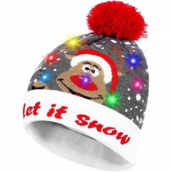 Skullies & Beanies LED Light Up Beanie Hat Christmas Cap for Women Children- Party- Bar - Lb03ea-blue - CZ18IU0S5GY $31.34