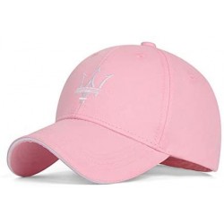 Baseball Caps Car Sales Maserati Embroidered Logo Adjustable Baseball Hat Caps for Men and Women - Pink - CO18YTQ3KQT $28.29