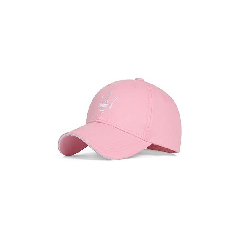 Baseball Caps Car Sales Maserati Embroidered Logo Adjustable Baseball Hat Caps for Men and Women - Pink - CO18YTQ3KQT $20.41