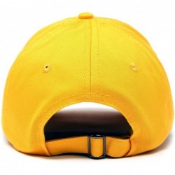 Baseball Caps Custom Embroidered Hats Dad Caps Love Stitched Logo Hat - Gold - CO18M7XCL3E $15.40