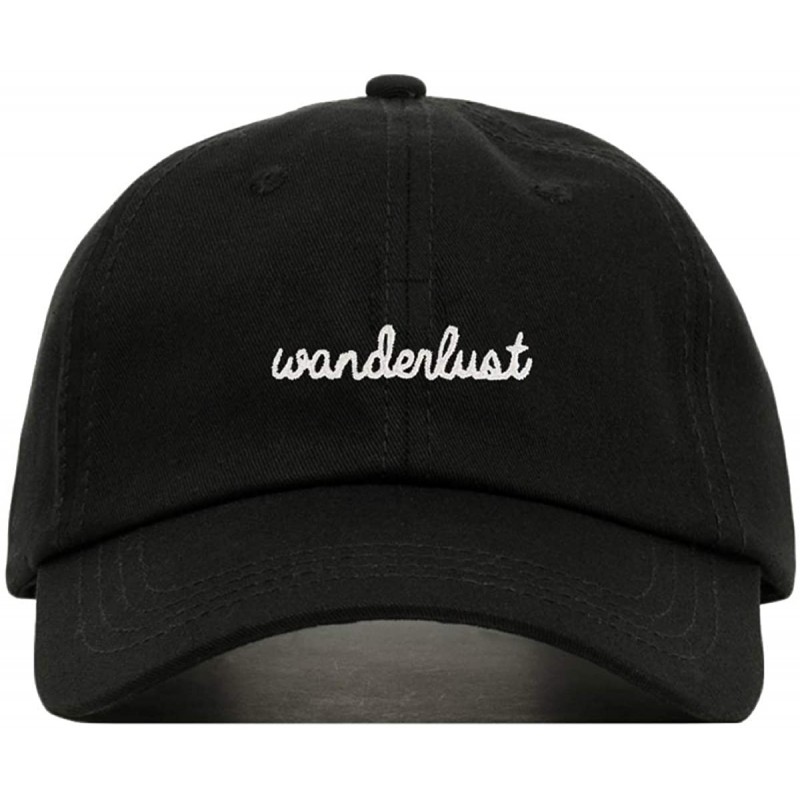 Baseball Caps Wanderlust Baseball Hat- Embroidered Dad Cap- Unstructured Soft Cotton- Adjustable Strap Back (Multiple Colors)...