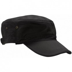 Baseball Caps 100% Organic Cotton Twill Adjustable Corps Hat - Black - CT188SNLKYH $19.99