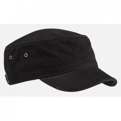 Baseball Caps 100% Organic Cotton Twill Adjustable Corps Hat - Black - CT188SNLKYH $18.02